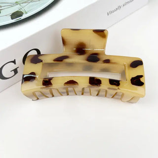 Leopard Print Hair Claw Clip