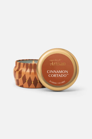 Cinnamon Cortado Mini Tin- Capri Blue