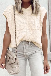 Cable Knit Sweater Tank