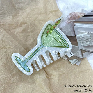 Cocktail Shaped Hair Claw