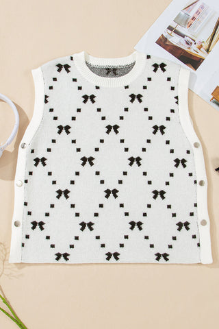 Bow Patterned Vest