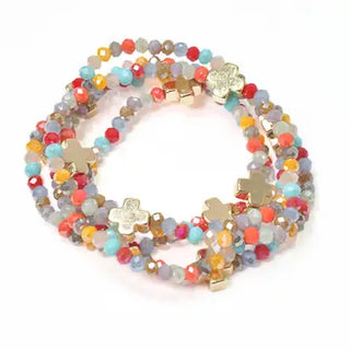 Cross Beaded Bracelet