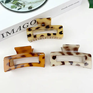 Leopard Print Hair Claw Clip