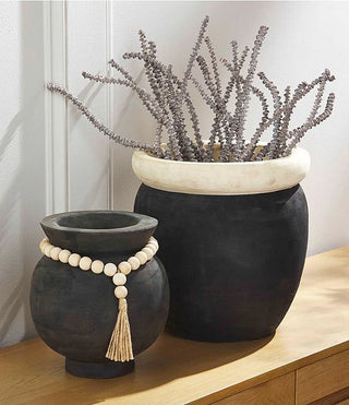 Paulowina Beaded Pot