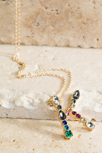 Multi Colored Initial Necklace