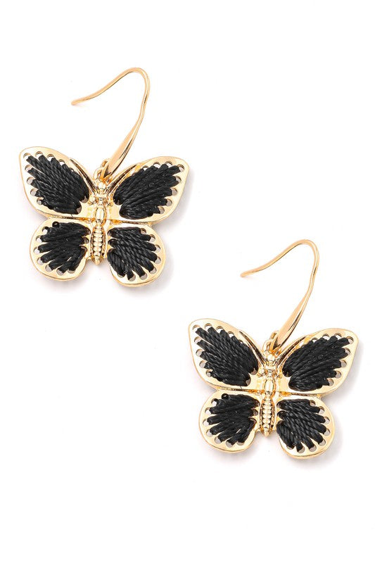 Threaded Butterfly Earrings