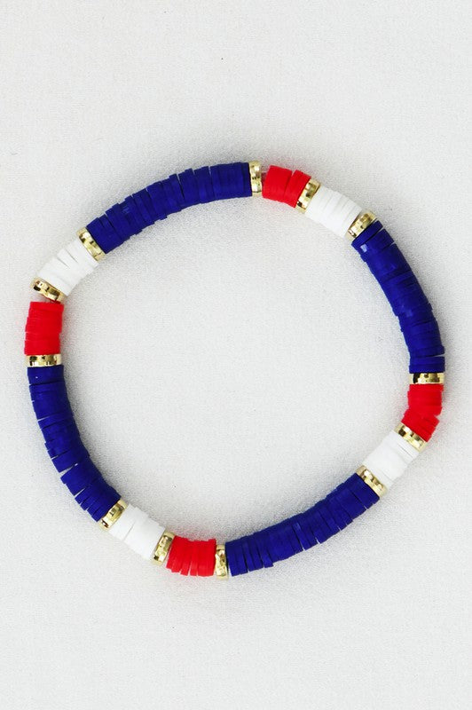 Patriotic Heishi Bracelet