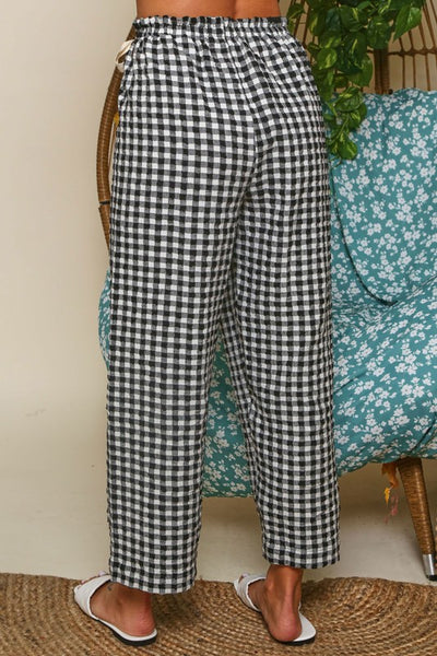 Gingham Wrap Pants