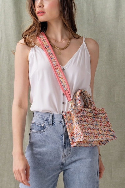 Tweed Mini Tote
