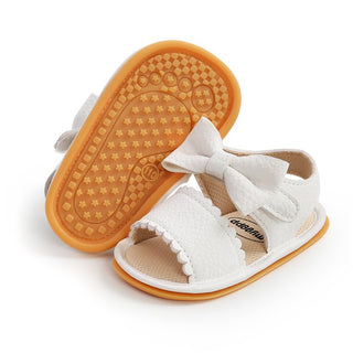 Bow Scalloped Infant Sandal