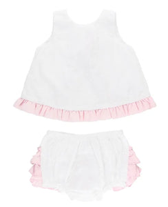 Swiss Dot Swing Top and Bloomer Set