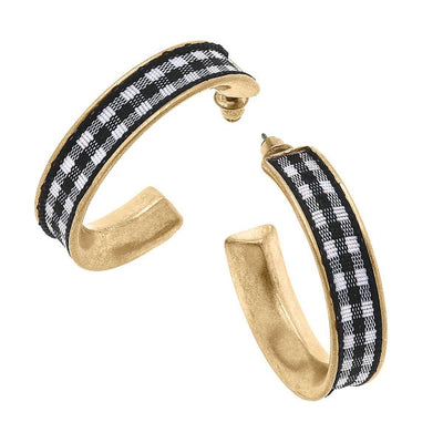 Gingham Earring 2