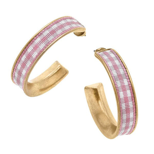 Gingham Earring 2