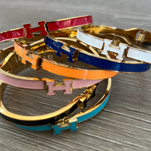 H Hinge Bracelets (thin)