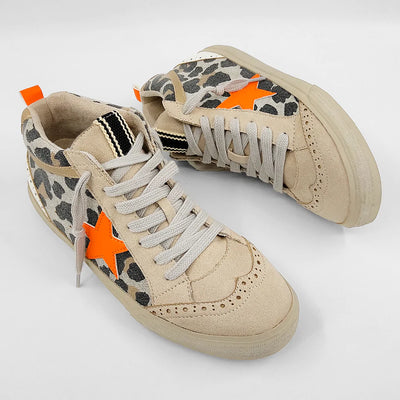 Paulina Leopard High Top Shoe