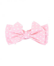 Pink Polka Dot Swim Bow Headband-Ruffle Butts