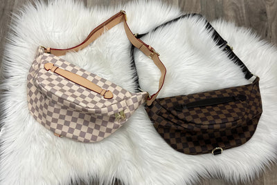 Checkered Bum Bag – Charmed Boutique Pontiac