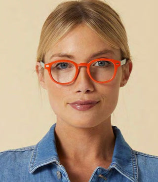 Orange Tartan- Blue Light Readers