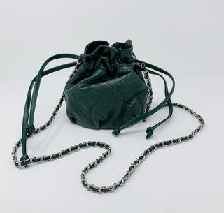 Quilted Drawstring Crossbody