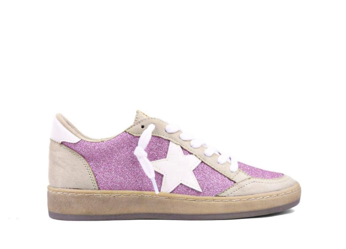 Piera Pink Glitter Sneaker